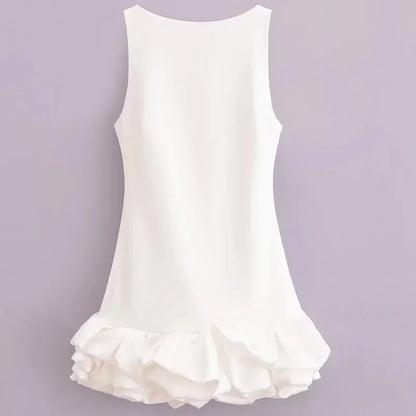 Vestido corto sin brazos