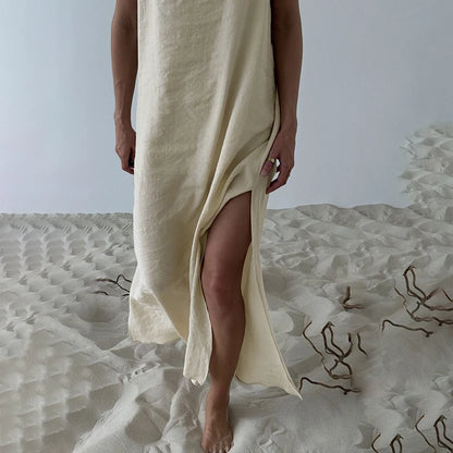 Vestido largo sin espalda
