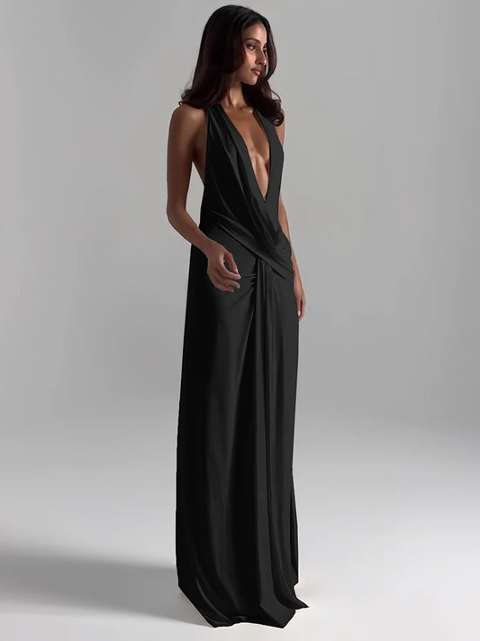 Vestido de cuello en V