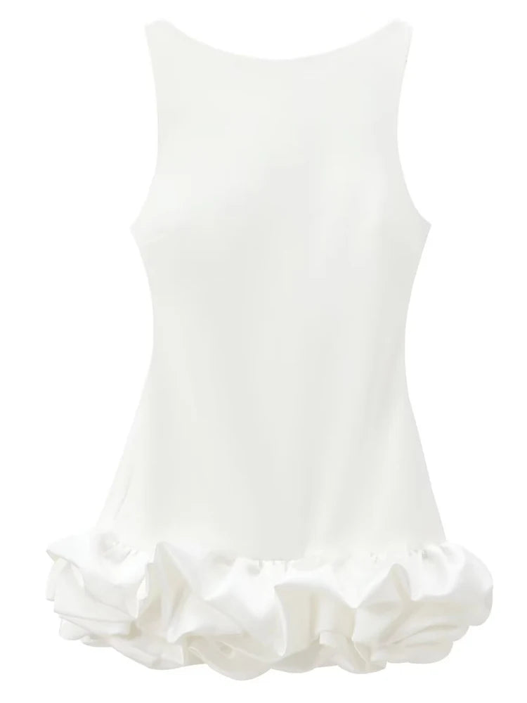 Vestido corto sin brazos