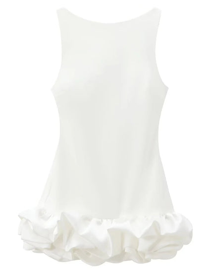 Vestido corto sin brazos