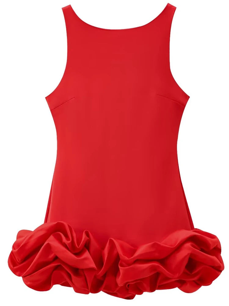 Vestido corto sin brazos