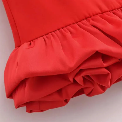 Vestido corto sin brazos