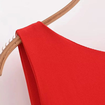 Vestido corto sin brazos