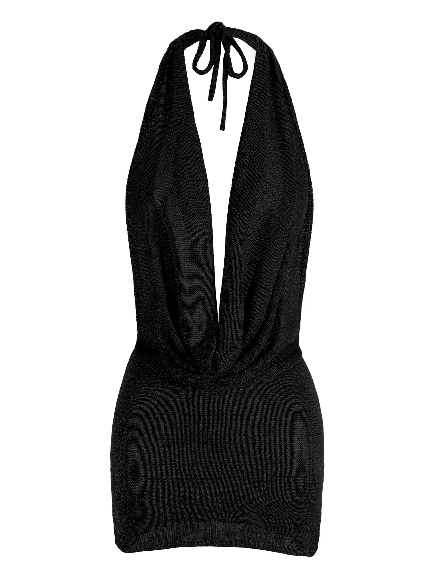 Vestido de manga corta con escote en V