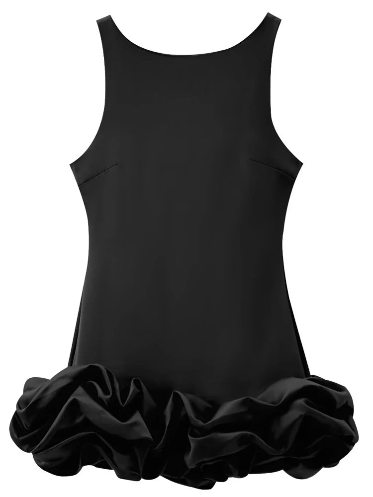 Vestido corto sin brazos