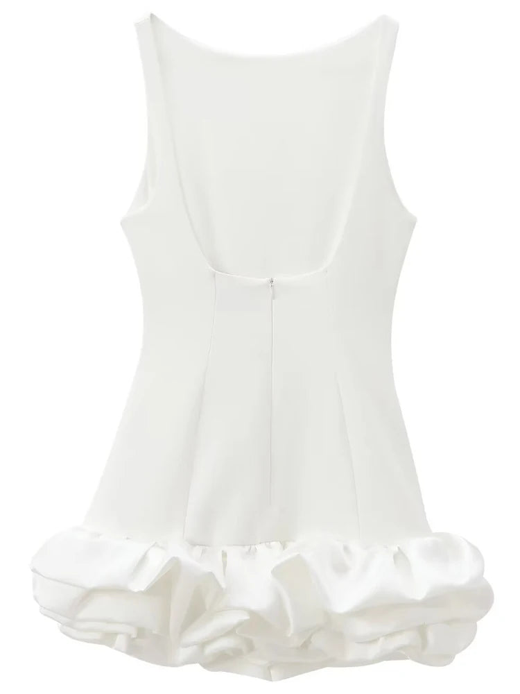 Vestido corto sin brazos