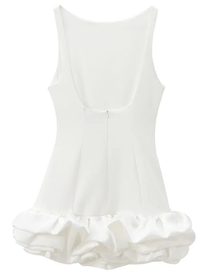 Vestido corto sin brazos
