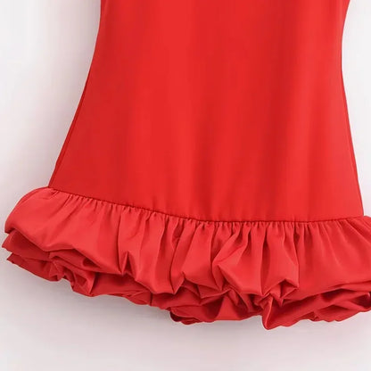 Vestido corto sin brazos